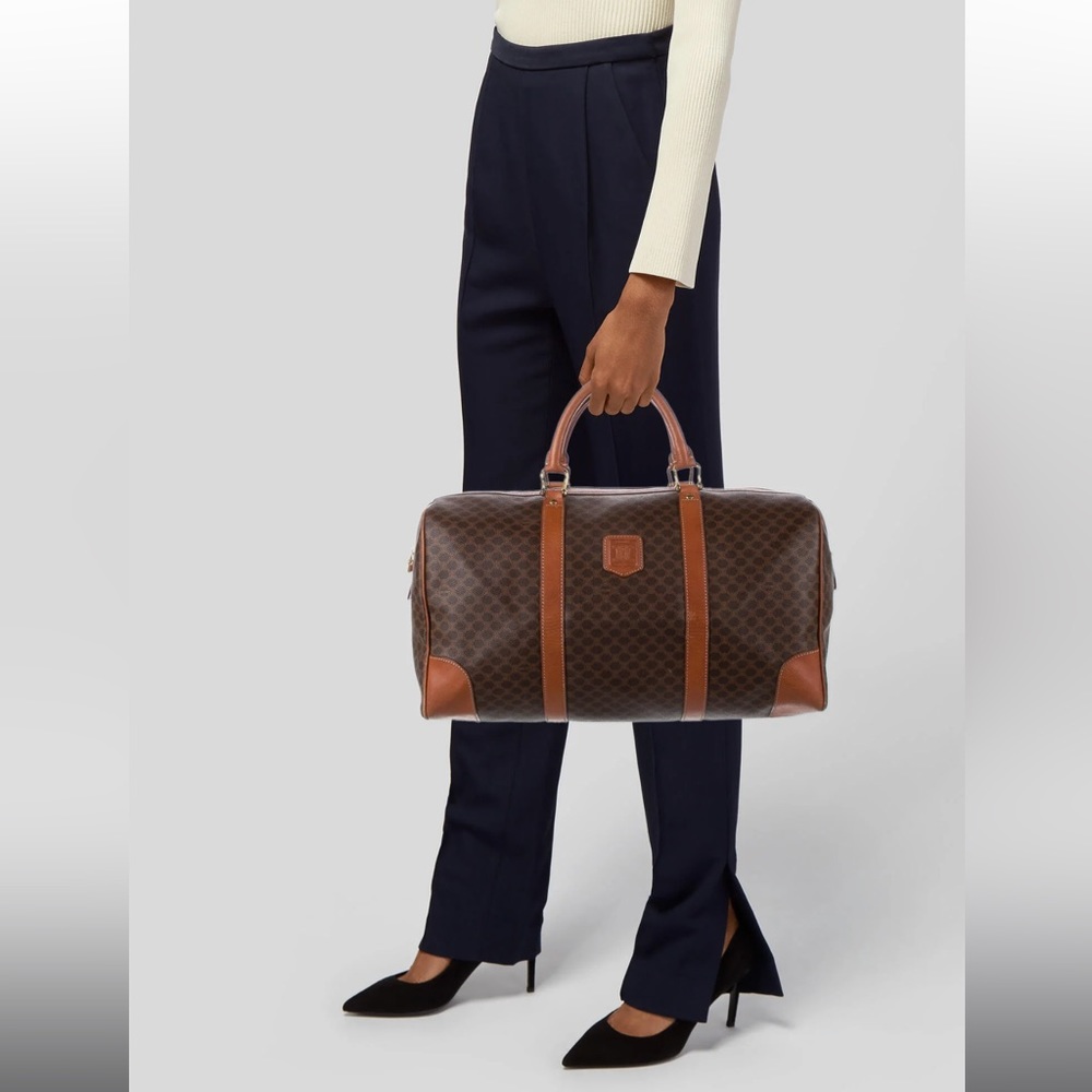 Speedy Celine Macadam Triomphe Boston Bag